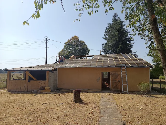Structure de charpente en bois